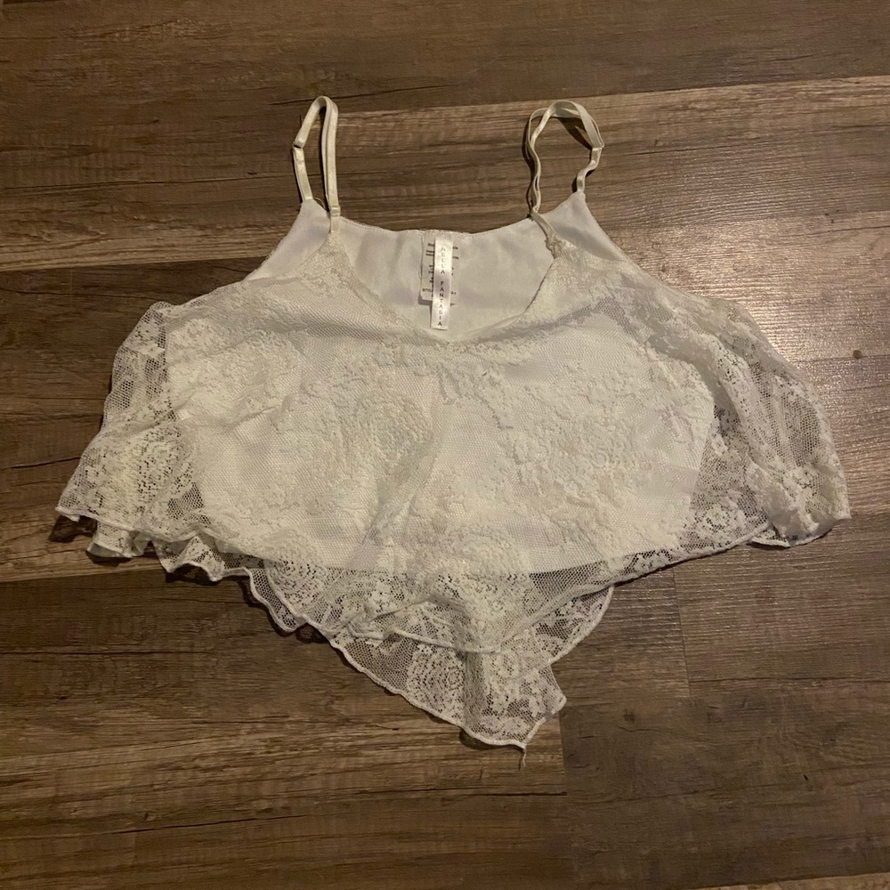 Lace crop top
